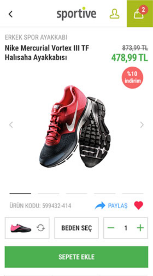 Boosting conversion in  the sports arena with test-driven design screenshot 2